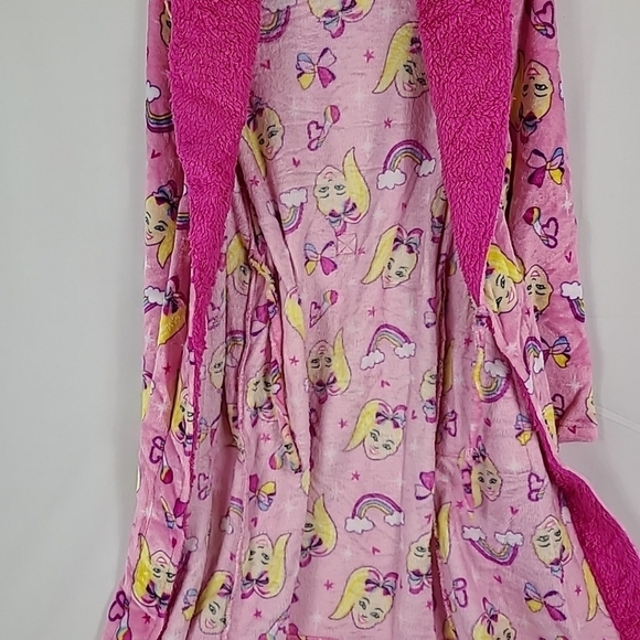 NEW Jojo Siwa Girls Pink Luxe Plush Pajama Robe Size 12 MSRP $42 - Picture 7 of 7